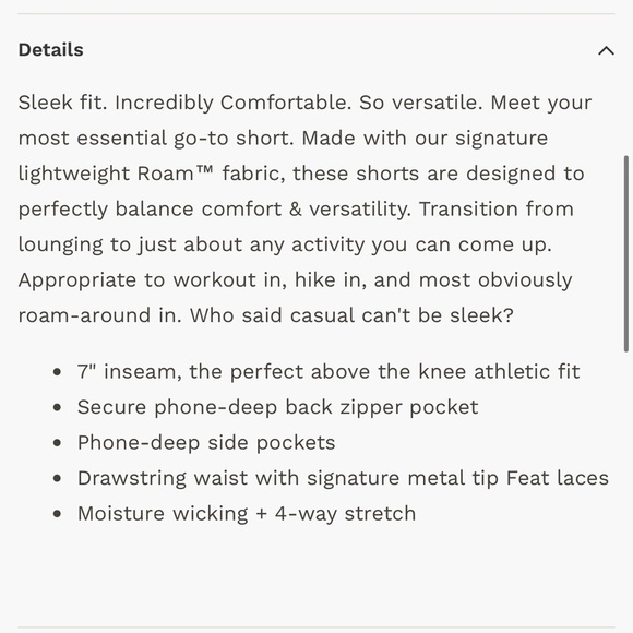 FEAT Men’s Standard Short in Black Size M - Picture 13 of 14